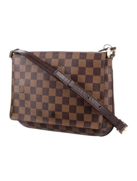 louis vuitton musette tango crossbody damier ebene brown|Louis Vuitton Musette Tango Damier Ebene Coated Canvas .